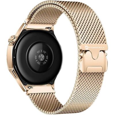 Forcell Strap F-DESIGN FS10 stailess steel strap for SAMSUNG Watch 20 mm gold (20 mm, Acier inoxydable, Acier tressé), Sangles de montre, Or Forcell Strap F-DESIGN FS10 stailess steel strap for SAMSUNG Watch 20 mm gold (20 mm, Acier inoxydable, Acier tressé), Sangles de montre, Or