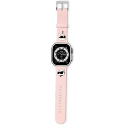 Bracelet en silicone rose Karl Lagerfeld pour Apple Watch - Bracelet Bracelet en silicone rose Karl Lagerfeld pour Apple Watch - Bracelet