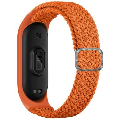 iLike Mi Band 3/4/5/6 Braided Tissue Strap (Bracelet en tissu tressé), Sangles de montre, Orange iLike Mi Band 3/4/5/6 Braided Tissue Strap (Bracelet en tissu tressé), Sangles de montre, Orange