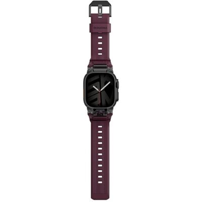 Skinarma Étui Pasek Talon pour Apple Watch Ultra 49 mm, couleur bordeaux (Acier inoxydable, quincaillerie en acier inoxydable, Silicone, Silicone), Sangles de montre, Rouge Skinarma Étui Pasek Talon pour Apple Watch Ultra 49 mm, couleur bordeaux (Acier inoxydable, quincaillerie en acier inoxydable, Silicone, Silicone), Sangles de montre, Rouge