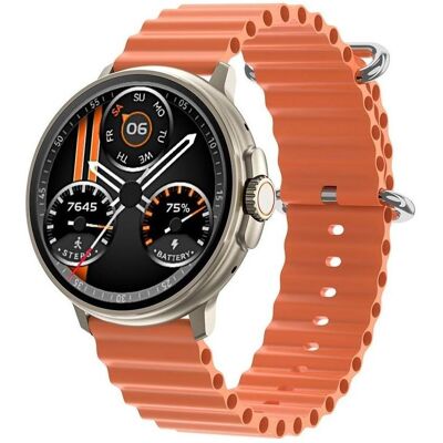 Rubicon RNCF15 Titane/Orange SMARUB258 smartwatch (47 mm, sans carte SIM), Montre connectée Rubicon RNCF15 Titane/Orange SMARUB258 smartwatch (47 mm, sans carte SIM), Montre connectée