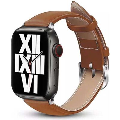 Crong Bracelet en cuir Apple Smartwatch, couleur marron, 38/40/41 mm (38 mm, 40 mm, 41 mm, Acier inoxydable, Cuir de vachette, Cuir véritable), Sangles de montre, Marron Crong Bracelet en cuir Apple Smartwatch, couleur marron, 38/40/41 mm (38 mm, 40 mm, 41 mm, Acier inoxydable, Cuir de vachette, Cuir véritable), Sangles de montre, Marron