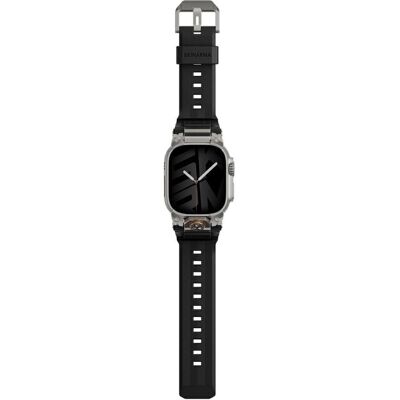 Skinarma Étui Pasek Talon pour Apple Watch Ultra 49 mm, noir (Acier inoxydable, quincaillerie en acier inoxydable, Silicone, Silicone), Sangles de montre, Noir Skinarma Étui Pasek Talon pour Apple Watch Ultra 49 mm, noir (Acier inoxydable, quincaillerie en acier inoxydable, Silicone, Silicone), Sangles de montre, Noir