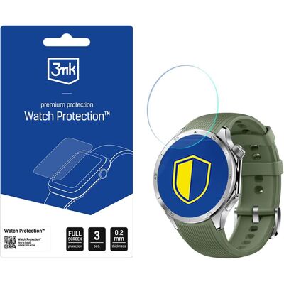 3MK Hybrid Glass Watch Protection FlexibleGlass for OnePlus Watch 3, Film de protection pour smartwatch, Transparent 3MK Hybrid Glass Watch Protection FlexibleGlass for OnePlus Watch 3, Film de protection pour smartwatch, Transparent