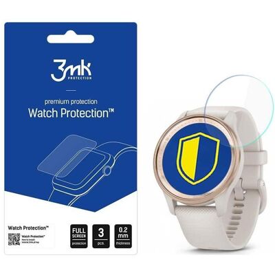 3MK Folia ARC Garmin Vivomove Trend Folia plein écran, Film de protection pour smartwatch, Transparent 3MK Folia ARC Garmin Vivomove Trend Folia plein écran, Film de protection pour smartwatch, Transparent