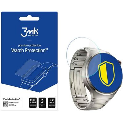 3MK Folia ARC Watch Huawei Watch 4 Pro Folia plein écran, Film de protection pour smartwatch, Transparent 3MK Folia ARC Watch Huawei Watch 4 Pro Folia plein écran, Film de protection pour smartwatch, Transparent
