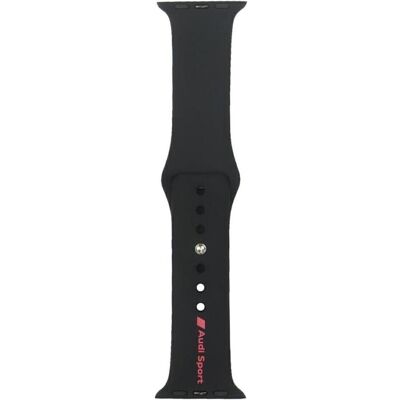 Karl Lagerfeld Sport Red Logo Silicone Watch Strap for Apple Watch 40 / 41 / 42 mm - black (Silicone), Sangles de montre, Noir Karl Lagerfeld Sport Red Logo Silicone Watch Strap for Apple Watch 40 / 41 / 42 mm - black (Silicone), Sangles de montre, Noir