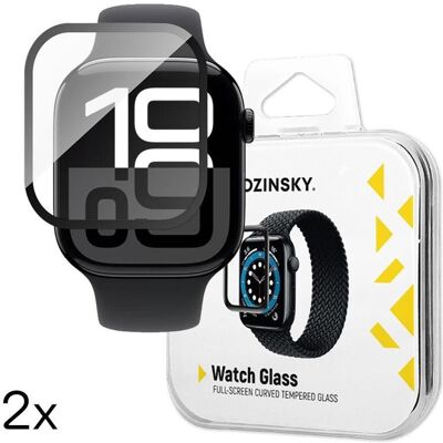 Wozinsky SzkÅo hartowane Full Glue do Apple Watch Series 10 46mm (2 szt.), Film de protection pour smartwatch, Transparent Wozinsky SzkÅo hartowane Full Glue do Apple Watch Series 10 46mm (2 szt.), Film de protection pour smartwatch, Transparent