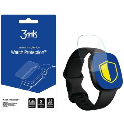 3MK Folia ARC Watch Fitbit Versa 3 / 4 Folia plein écran, Film de protection pour smartwatch, Transparent 3MK Folia ARC Watch Fitbit Versa 3 / 4 Folia plein écran, Film de protection pour smartwatch, Transparent