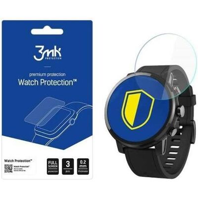 3MK FlexibleGlass Watch Xiaomi Amazfit Stratos Plus Szkło Hybrydowe, Film de protection pour smartwatch, Transparent 3MK FlexibleGlass Watch Xiaomi Amazfit Stratos Plus Szkło Hybrydowe, Film de protection pour smartwatch, Transparent