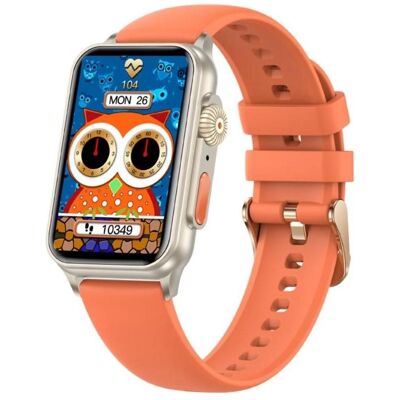 Rubicon Appel SmartWatch SmartWatch RNCF06 pomarańczowy silicone BT (44 mm, sans carte SIM), Montre connectée Rubicon Appel SmartWatch SmartWatch RNCF06 pomarańczowy silicone BT (44 mm, sans carte SIM), Montre connectée