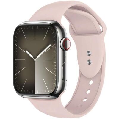 Bracelet liquide Pink Sand pour Apple Watch - Silicone liquide, Flexible, 38/40/41mm Bracelet liquide Pink Sand pour Apple Watch - Silicone liquide, Flexible, 38/40/41mm
