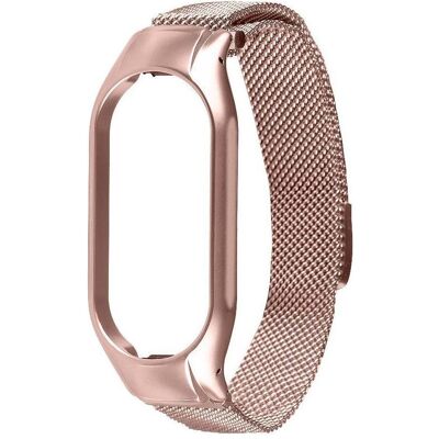 Source Loop Magnetic Steel Band Mi Band 7 (Acier), Sangles de montre, Rose Source Loop Magnetic Steel Band Mi Band 7 (Acier), Sangles de montre, Rose