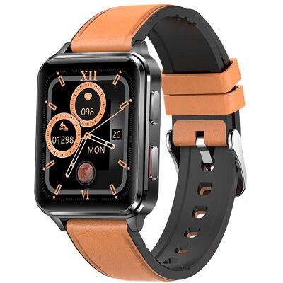 Montre Connectée Kumi KU5 Pro Marron - Fréquence, Pression, Sommeil Montre Connectée Kumi KU5 Pro Marron - Fréquence, Pression, Sommeil