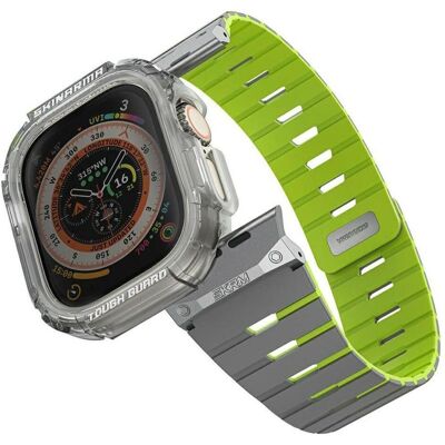 Skinarma Strap + etui Gemini for Apple Watch 49mm niteglow, Montre connectée : accessoires, Vert Skinarma Strap + etui Gemini for Apple Watch 49mm niteglow, Montre connectée : accessoires, Vert