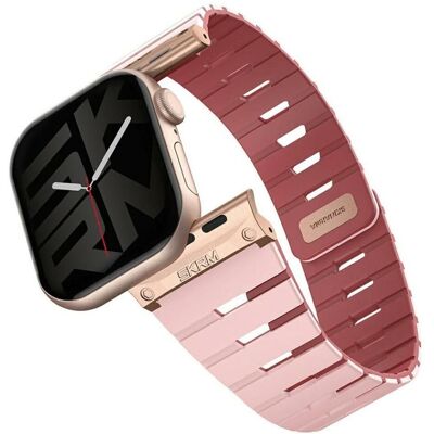 Skinarma Strap Gemini for Apple Watch 42/41/40 mm pnk (20 mm, Acier inoxydable, Matières plastiques, Silicone), Sangles de montre, Pink Skinarma Strap Gemini for Apple Watch 42/41/40 mm pnk (20 mm, Acier inoxydable, Matières plastiques, Silicone), Sangles de montre, Pink