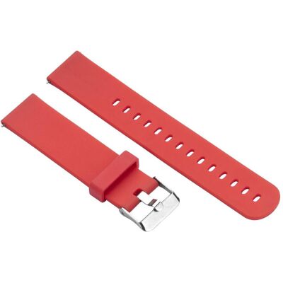 Niceboy Uhrenarmband 20 mm rot / Armband für Watch (20 mm, Silicone), Sangles de montre, Rouge Niceboy Uhrenarmband 20 mm rot / Armband für Watch (20 mm, Silicone), Sangles de montre, Rouge
