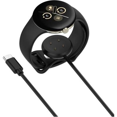PowerGuard Câble de charge magnétique USB-C pour Google Pixel Watch 2, Montre connectée : accessoires, Noir PowerGuard Câble de charge magnétique USB-C pour Google Pixel Watch 2, Montre connectée : accessoires, Noir