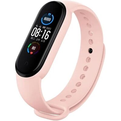Bracelet en silicone Xiaomi Mi Smart Band 6 - Montre - Rose - Accessoire Bracelet en silicone Xiaomi Mi Smart Band 6 - Montre - Rose - Accessoire