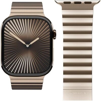 Vonmählen Edelstahl Gliederarmband Pro für Apple Watch 40/41/42mm, gold (Acier inoxydable, Acier inoxydable), Sangles de montre, Or Vonmählen Edelstahl Gliederarmband Pro für Apple Watch 40/41/42mm, gold (Acier inoxydable, Acier inoxydable), Sangles de montre, Or