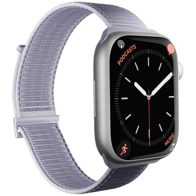 Puro Apple Watch "SPORT" Armband 38–40–41–42 mm (38 mm, 40 mm, 41 mm, 42 mm, Tissu en nylon), Sangles de montre, Violet Puro Apple Watch "SPORT" Armband 38–40–41–42 mm (38 mm, 40 mm, 41 mm, 42 mm, Tissu en nylon), Sangles de montre, Violet
