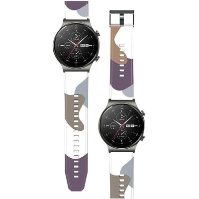Bracelet camouflage pour Huawei Watch GT2 Pro - Bande en plastique souple Bracelet camouflage pour Huawei Watch GT2 Pro - Bande en plastique souple