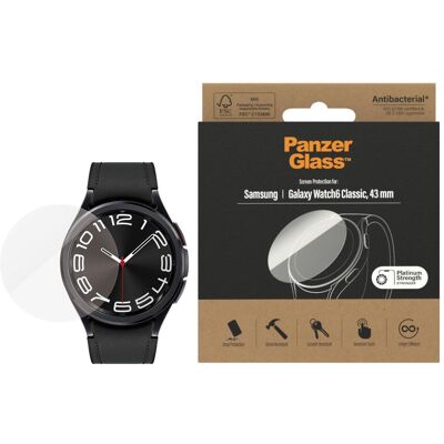 Protection d'écran PanzerGlass Galaxy Watch6 Classic 43mm - Transparent Protection d'écran PanzerGlass Galaxy Watch6 Classic 43mm - Transparent