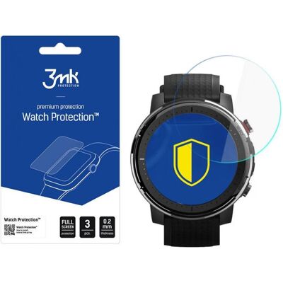 3MK FlexibleGlass Watch Xiaomi Amazfit Stratos 3 Szkło Hybrydowe, Film de protection pour smartwatch, Transparent 3MK FlexibleGlass Watch Xiaomi Amazfit Stratos 3 Szkło Hybrydowe, Film de protection pour smartwatch, Transparent