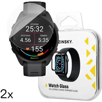 Wozinsky 2x Full Glue Garmin Forerunner 165, Film de protection pour smartwatch, Transparent Wozinsky 2x Full Glue Garmin Forerunner 165, Film de protection pour smartwatch, Transparent