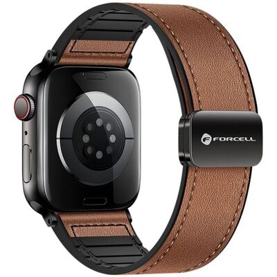 Forcell Strap F-DESIGN FA21 eco leather strap for APPLE Watch 38 / 40 / 41 mm brown (Faux cuir, Silicone), Sangles de montre, Marron Forcell Strap F-DESIGN FA21 eco leather strap for APPLE Watch 38 / 40 / 41 mm brown (Faux cuir, Silicone), Sangles de montre, Marron