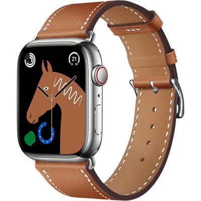 Forcell Bracelet F-DESIGN FA20 bracelet cuir eco pour APPLE Watch 42 / 44 / 45 / 49 mm marron (Eco-cuir, Faux cuir), Sangles de montre, Marron Forcell Bracelet F-DESIGN FA20 bracelet cuir eco pour APPLE Watch 42 / 44 / 45 / 49 mm marron (Eco-cuir, Faux cuir), Sangles de montre, Marron