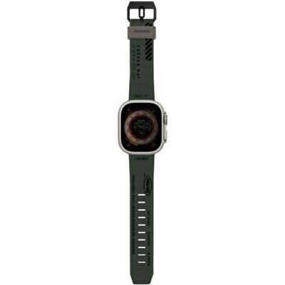 Skinarma Band Shokku Apple Watch 49/45/44mm dark olive (22 mm, Plastique, Silicone), Sangles de montre, Vert Skinarma Band Shokku Apple Watch 49/45/44mm dark olive (22 mm, Plastique, Silicone), Sangles de montre, Vert
