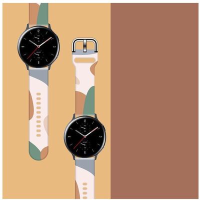 Bracelet en silicone Hurtel 46mm pour Samsung Galaxy Watch - Motif camouflage Bracelet en silicone Hurtel 46mm pour Samsung Galaxy Watch - Motif camouflage