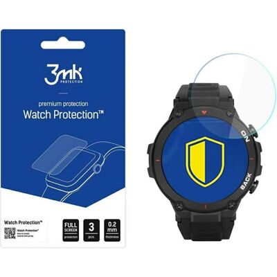 3MK FlexibleGlass Watch Garett GRS Szkło Hybrydowe, Film de protection pour smartwatch, Transparent 3MK FlexibleGlass Watch Garett GRS Szkło Hybrydowe, Film de protection pour smartwatch, Transparent