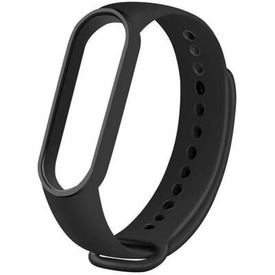 OEM Strap Silicone strap for XIAOMI Mi Band 5 / 6 / 7 black (01) (Silicone), Sangles de montre, Noir OEM Strap Silicone strap for XIAOMI Mi Band 5 / 6 / 7 black (01) (Silicone), Sangles de montre, Noir