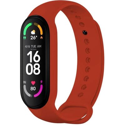 Fixed Ceinture en silicone Xiaomi Band 7/ mi Band 6/ mi Band pour 5 montres intelligentes, rouge (Silicone), Sangles de montre, Rouge Fixed Ceinture en silicone Xiaomi Band 7/ mi Band 6/ mi Band pour 5 montres intelligentes, rouge (Silicone), Sangles de montre, Rouge