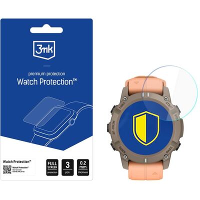 3MK Hybrid Glass Watch Protection FlexibleGlass for Garmin Descent G2, Film de protection pour smartwatch, Transparent 3MK Hybrid Glass Watch Protection FlexibleGlass for Garmin Descent G2, Film de protection pour smartwatch, Transparent