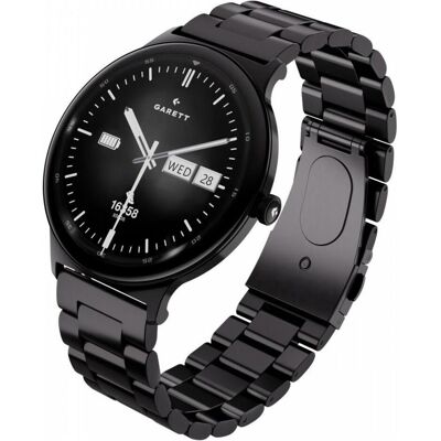 Garett Smartwatch Smartwatch Quantum srebrny stalowy (43 mm, sans carte SIM), Montre connectée Garett Smartwatch Smartwatch Quantum srebrny stalowy (43 mm, sans carte SIM), Montre connectée