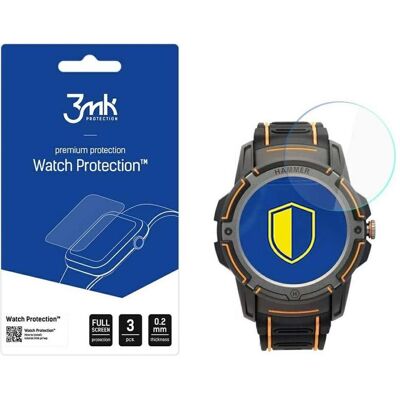 3MK FlexibleGlass Watch Hammer Watch Plus Szkło Hybrydowe, Film de protection pour smartwatch, Transparent 3MK FlexibleGlass Watch Hammer Watch Plus Szkło Hybrydowe, Film de protection pour smartwatch, Transparent