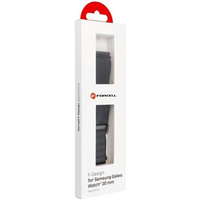 Forcell Strap F-DESIGN FS05 strap for SAMSUNG Watch 20 mm black (20 mm, fibre de polyester), Sangles de montre, Noir Forcell Strap F-DESIGN FS05 strap for SAMSUNG Watch 20 mm black (20 mm, fibre de polyester), Sangles de montre, Noir