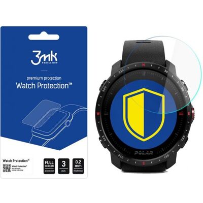 3MK FlexibleGlass Polar Grit X Pro Watch verre hybride, Film de protection pour smartwatch, Transparent 3MK FlexibleGlass Polar Grit X Pro Watch verre hybride, Film de protection pour smartwatch, Transparent