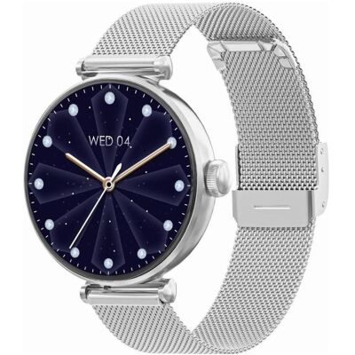 Gravity Smartwatch Silver White 2 Straps GT26-8 (40 mm, sans carte SIM), Montre connectée Gravity Smartwatch Silver White 2 Straps GT26-8 (40 mm, sans carte SIM), Montre connectée