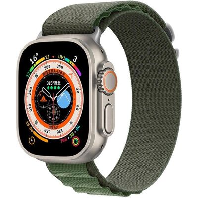 Devia Deluxe Sport5 44/45/49 mm kaki vert / Bracelet pour Apple Watch / En nylon / Réglable (Nylon), Sangles de montre, Vert Devia Deluxe Sport5 44/45/49 mm kaki vert / Bracelet pour Apple Watch / En nylon / Réglable (Nylon), Sangles de montre, Vert