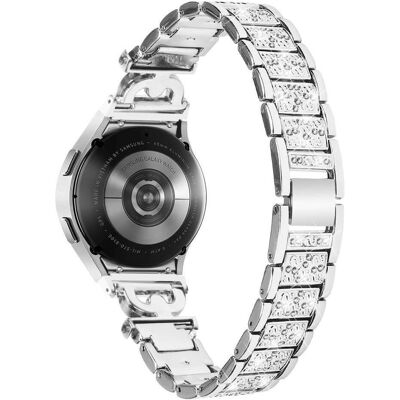 Cover-Discount Bracelet en acier inoxydable avec strass 20mm argenté (20 mm, Acier inoxydable), Sangles de montre, Argent Cover-Discount Bracelet en acier inoxydable avec strass 20mm argenté (20 mm, Acier inoxydable), Sangles de montre, Argent