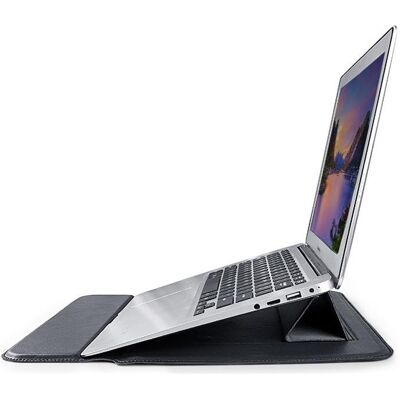 Devia MacBook bracket bag Ultra-Thin 13,3" waterproof PU leather black (13.30", Apple), Sac pour notebook, Noir Devia MacBook bracket bag Ultra-Thin 13,3" waterproof PU leather black (13.30", Apple), Sac pour notebook, Noir