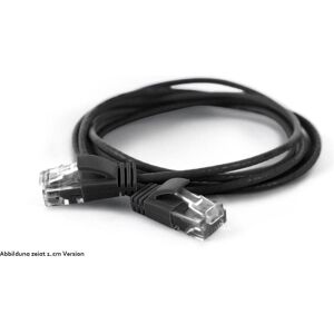 Wantec - Câble Réseau - 20 Cm - RJ-45 - Cat 6A - Noir Wantec - Câble Réseau - 20 Cm - RJ-45 - Cat 6A - Noir