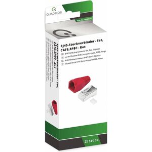 Kit de connecteurs RJ45 Quadrios 1906C170 - Rouge - 8P8C - Droit - CAT 6 Kit de connecteurs RJ45 Quadrios 1906C170 - Rouge - 8P8C - Droit - CAT 6