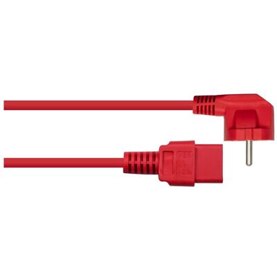 Kabelmeister Netzkabel Schutzkontakt-Stecker Typ E+F (1.80 m), Câble d'alimentation, Rouge Kabelmeister Netzkabel Schutzkontakt-Stecker Typ E+F (1.80 m), Câble d'alimentation, Rouge
