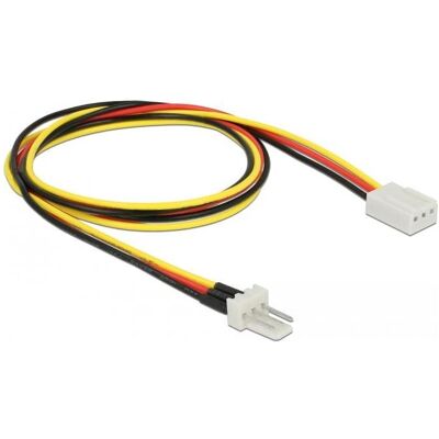 Delock, Rallonge, Câble d'alimentation pour ventilateur 3 pin mâle vers 3 pin femelle 60cm (0.60 m) Delock, Rallonge, Câble d'alimentation pour ventilateur 3 pin mâle vers 3 pin femelle 60cm (0.60 m)