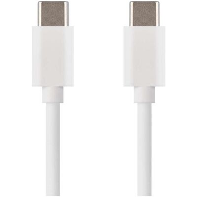 Emos Câble USB 2.0 C mâle - USB 2.0 C mâle 1m, blanc (1 m, USB 2.0, 60 W), Câble USB Emos Câble USB 2.0 C mâle - USB 2.0 C mâle 1m, blanc (1 m, USB 2.0, 60 W), Câble USB